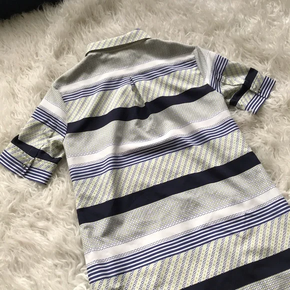 Banana Republic Mixed Pattern‎ Shirt Shift Dress - Picture 9 of 9
